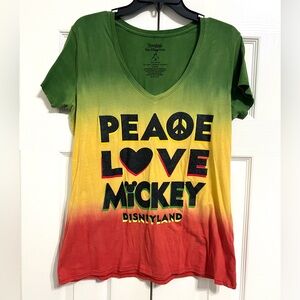 Disney Green, Yellow, and Red Women's Tee